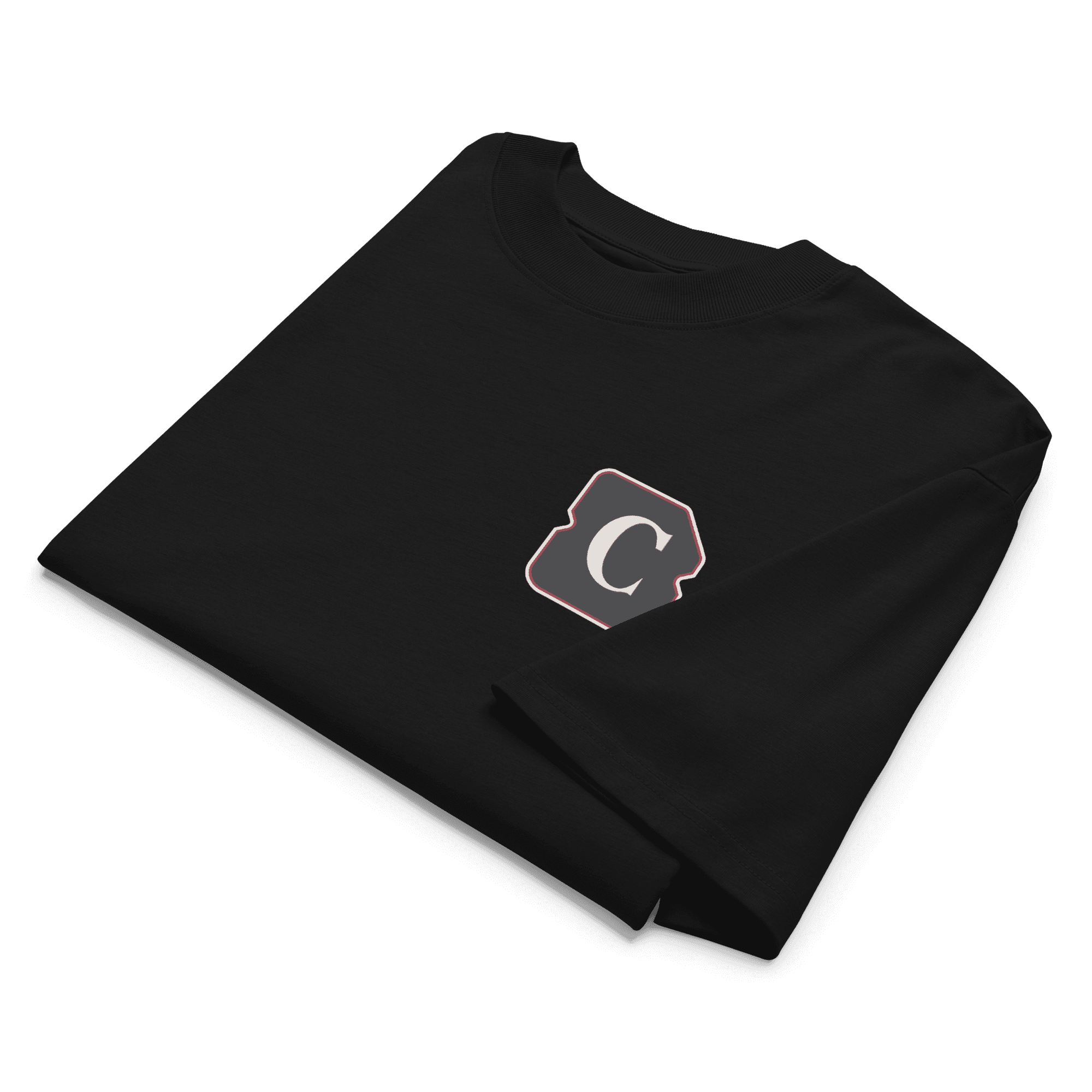 Close view of Campagne Tab Tee Black